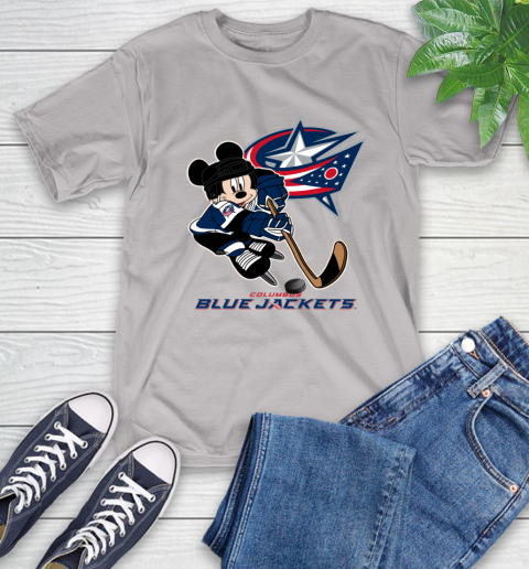 NHL Columbus Blue Jackets Mickey Mouse Disney Hockey T Shirt T-Shirt 12