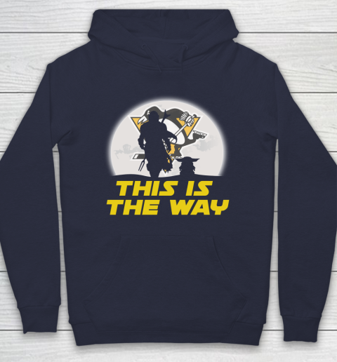 Pittsburgh Penguins NHL Ice Hockey Star Wars Yoda And Mandalorian This Is The Way Hoodie 2