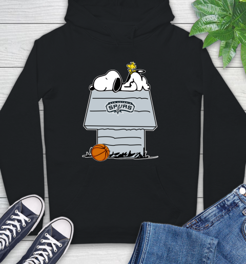 San Antonio Spurs NBA Basketball Snoopy Woodstock The Peanuts Movie Hoodie 2
