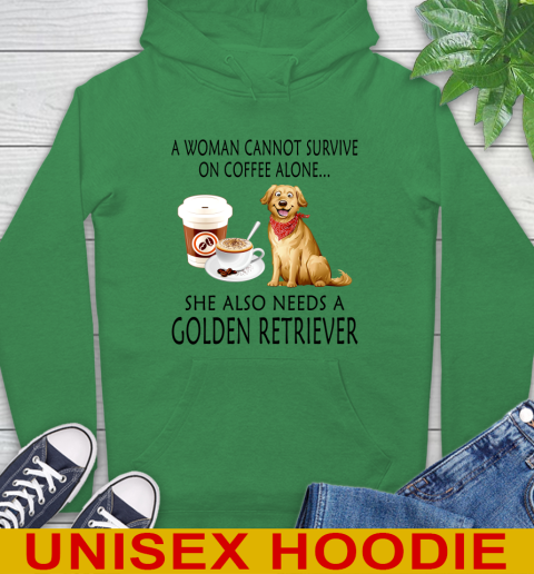 Women cannot survive on coffee alone she also need a GOLDEN tshirt 17