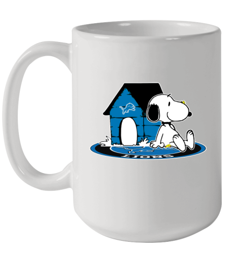 NFL Football Detroit Lions Snoopy The Peanuts Movie Shirt Ceramic Mug 15oz