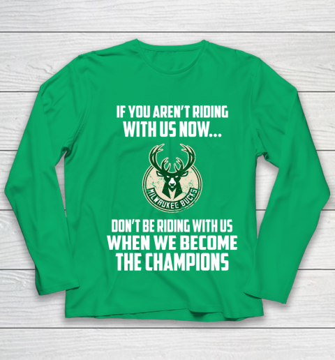 NBA Milwaukee Bucks Basketball We Become The Champions Youth Long Sleeve 4