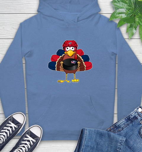 Columbus Blue Jackets Turkey Thanksgiving Day Hoodie 11