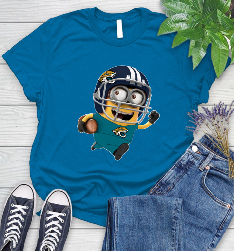 NFL Jacksonville Jaguars Minions Disney Football Sports Women's T-Shirt 7