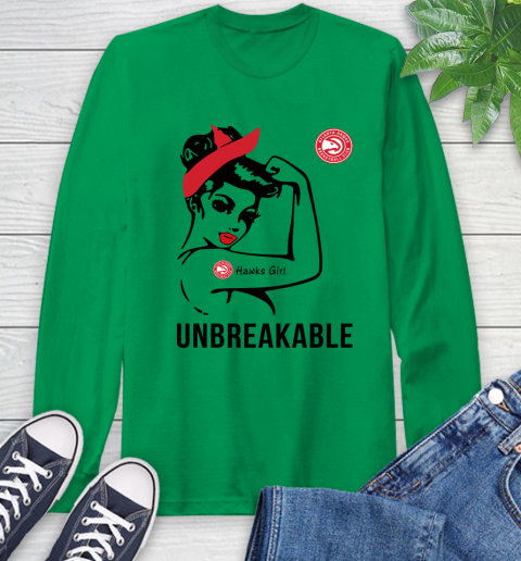 NBA Atlanta Hawks Girl Unbreakable Basketball Sports Long Sleeve T-Shirt 5