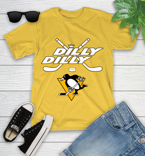 NHL Pittsburgh Penguins Dilly Dilly Hockey Sports Youth T-Shirt 8