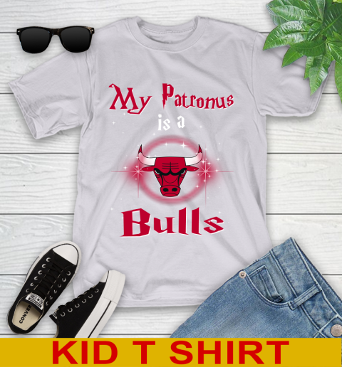 NBA Basketball Harry Potter My Patronus Is A Chicago Bulls Youth T-Shirt 5 NBA Basketball Harry Potter My Patronus Is A Chicago Bulls Youth T-Shirt - Image 5