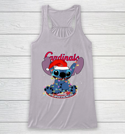 St.Louis Cardinals MLB noel stitch Baseball Christmas Racerback Tank 3