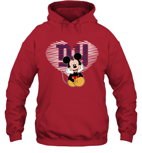 NFL New York Giants The Heart Mickey Mouse Disney Football T Shirt 7zpAs64ExYU hoodie 23 95 151514 front red
