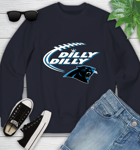 NFL Carolina Panthers Dilly Dilly Football Sports Youth Sweatshirt 3