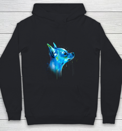 Cute Chihuahua Watercolor Painting Art Youth Hoodie