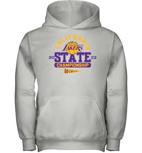 California Los Angeles Lakers 2023 State Championship Go Lakers Youth Hoodie