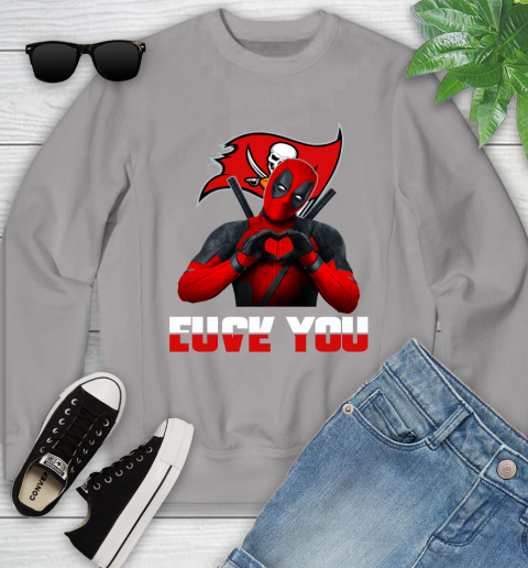 NHL Tampa Bay Buccaneers Deadpool Love You Fuck You Football Sports Youth Sweatshirt 3