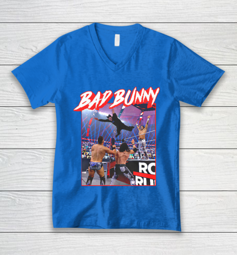 Bad Bunny WWE V-Neck T-Shirt 5