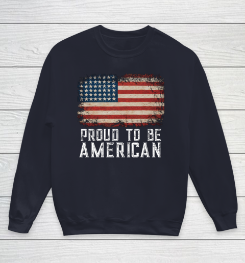 Proud American Patriotic USA Flag Youth Sweatshirt 2