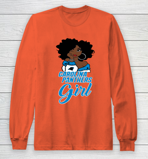 Carolina Panthers Girl NFL Long Sleeve T-Shirt 5