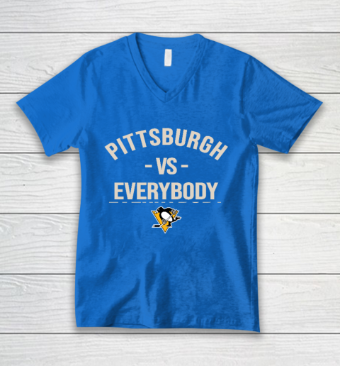 Pittsburgh Penguins Vs Everybody V-Neck T-Shirt 5
