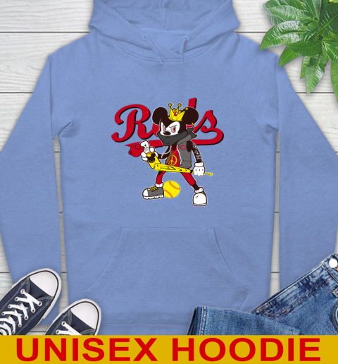 Cincinnati Reds MLB Baseball Mickey Peace Sign Sports Hoodie 11