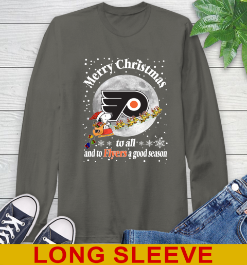 Philadelphia Flyers Merry Christmas To All And To Flyers A Good Season NHL Hockey Sports Long Sleeve T-Shirt 10
