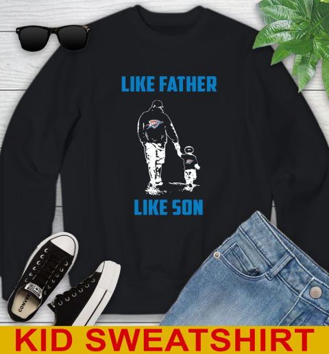 Oklahoma City Thunder NBA Basketball Like Father Like Son Sports Youth Sweatshirt