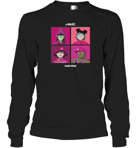 Gorillaz Four Squares Long Sleeve T