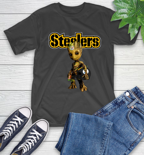 Pittsburgh Steelers NFL Football Groot Marvel Guardians Of The Galaxy T-Shirt 2