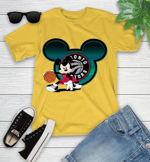 NBA Toronto Raptors Mickey Mouse Disney Basketball Youth T-Shirt 8