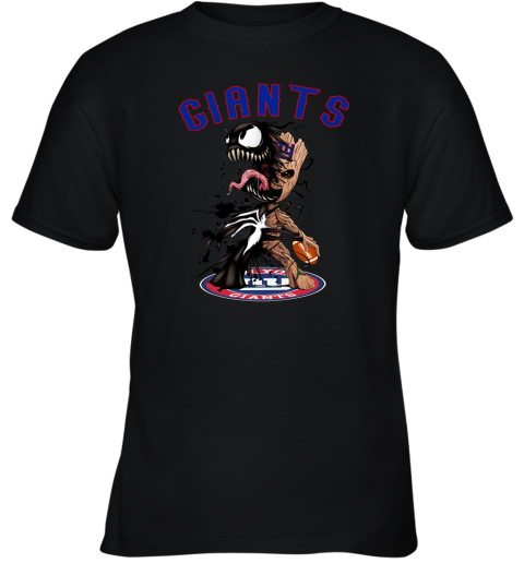 NFL New York Giants Football Venom Groot Guardians Of The Galaxy v8KDOQwqkSO youth t shirt 26 95 151514 front black