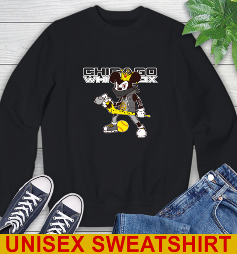 Chicago White Sox MLB Baseball Mickey Peace Sign Sports Sweatshirt 2