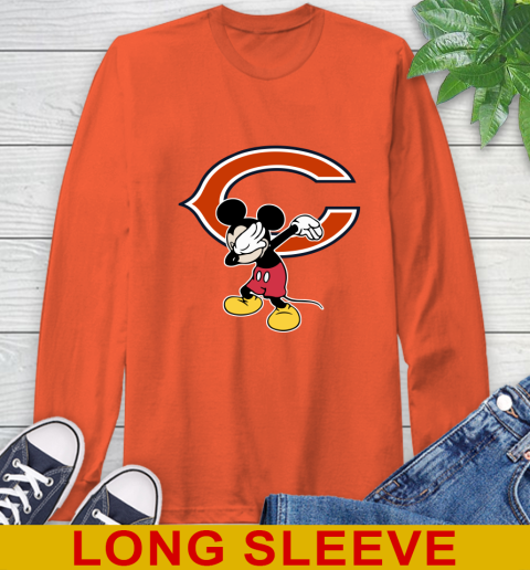 Chicago Bears NFL Football Dabbing Mickey Disney Sports Long Sleeve T-Shirt 5