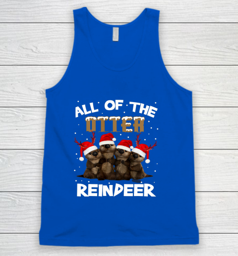 All Of Otter Reindeer Christmas Pajamas Tshirt Xmas Tank Top 4