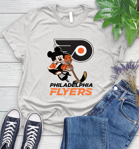 NHL Philadelphia Flyers Mickey Mouse Disney Hockey T Shirt Women's T-Shirt