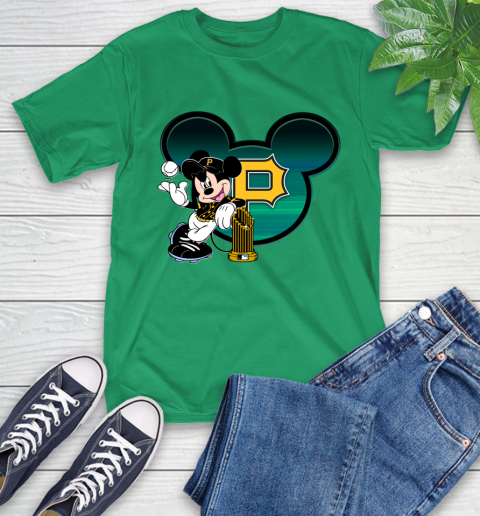 MLB Pittsburgh Pirates The Commissioner's Trophy Mickey Mouse Disney T-Shirt 7