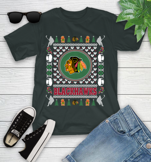 Chicago Blackhawks Merry Christmas NHL Hockey Loyal Fan Ugly Shirt 105