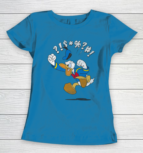 Disney Mickey And Friends Donald Angry Jump Women s T Shirt Tee