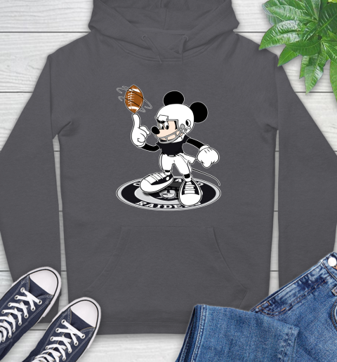 NFL Football Oakland Raiders Cheerful Mickey Disney Shirt Hoodie 7