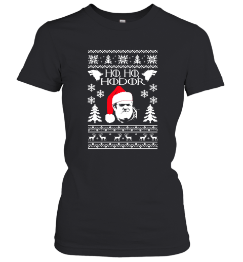 Game Of Thrones Ho Ho Hodor Christmas Women's T-Shirt