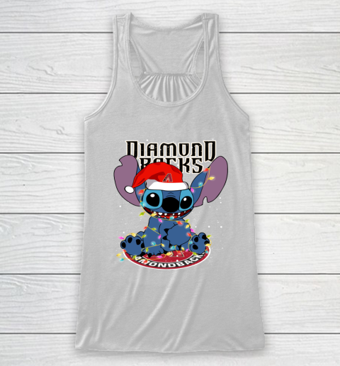 Arizona Diamondbacks MLB noel stitch Baseball Christmas Racerback Tank