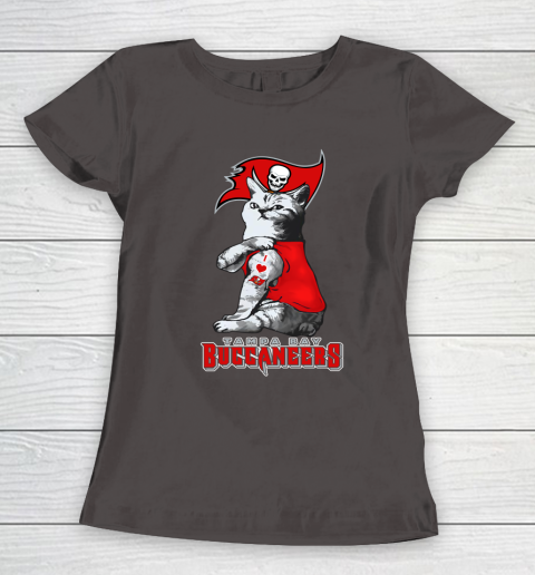 NFL Football My Cat Loves Tampa Bay Buccaneers Women's T-Shirt 7