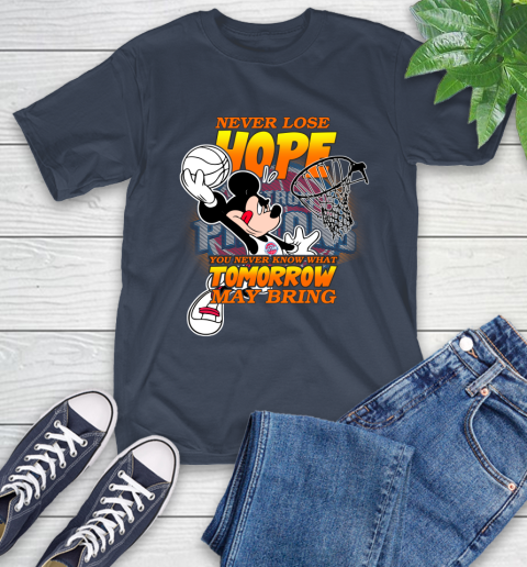 Detroit Pistons NBA Basketball Mickey Disney Never Lose Hope T-Shirt 3
