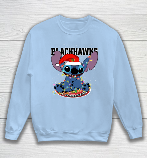 Chicago Blackhawks NHL Hockey noel stitch Christmas Sweatshirt 4