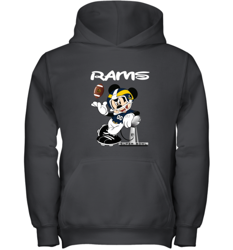 Mickey Rams Taking The Super Bowl Trophy Football Youth Hoodie