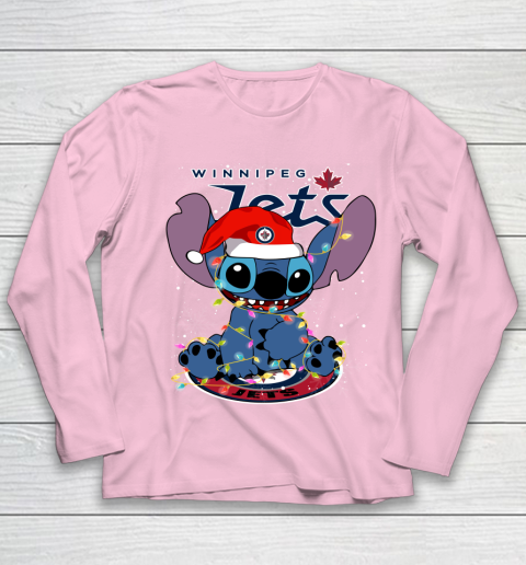 Winnipeg Jets NHL Hockey noel stitch Christmas Youth Long Sleeve 6