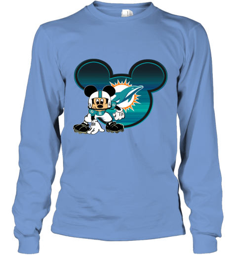 Miami Dolphins Mickey at Quarterback Disney Vintage Football T-Shirt