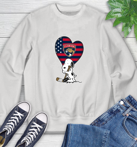 Florida Panthers NHL Hockey The Peanuts Movie Adorable Snoopy Sweatshirt
