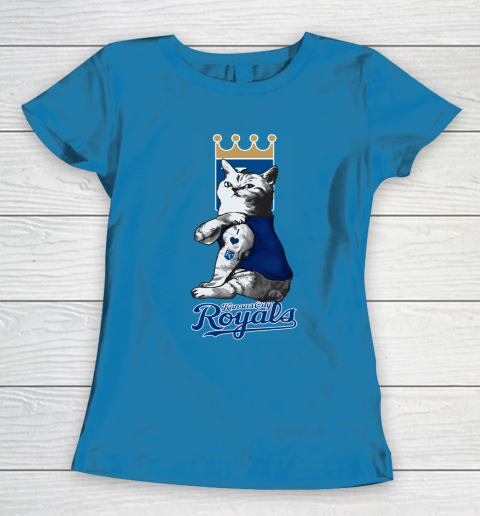 MLB Baseball My Cat Loves Kansas City Royals Women's T-Shirt 6