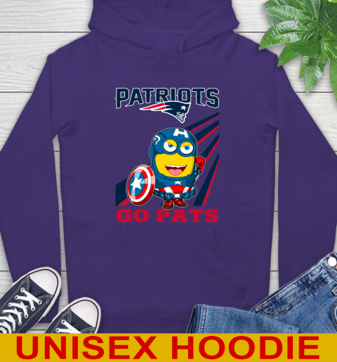 NFL Football New England Patriots Captain America Marvel Avengers Minion Shirt Hoodie 5