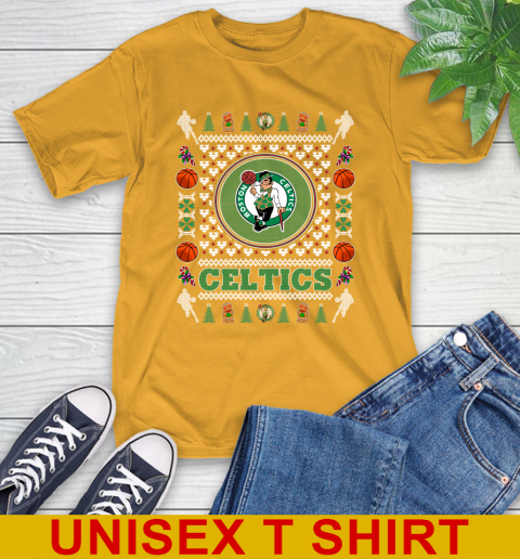 Boston Celtics Merry Christmas NBA Basketball Loyal Fan T-Shirt 2