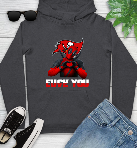 NHL Tampa Bay Buccaneers Deadpool Love You Fuck You Football Sports Youth Hoodie 8