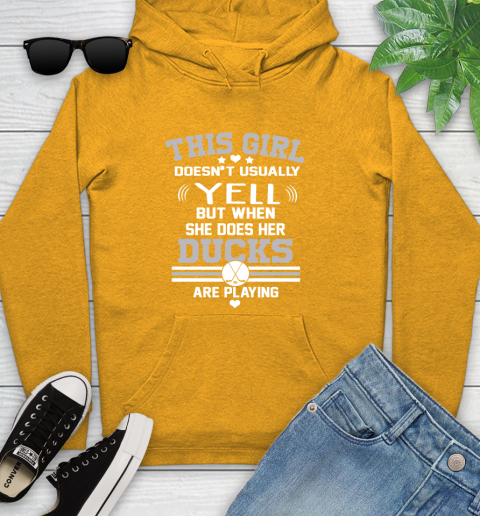Anaheim Ducks NHL Hockey I Yell When My Team Is Playing Youth Hoodie 2